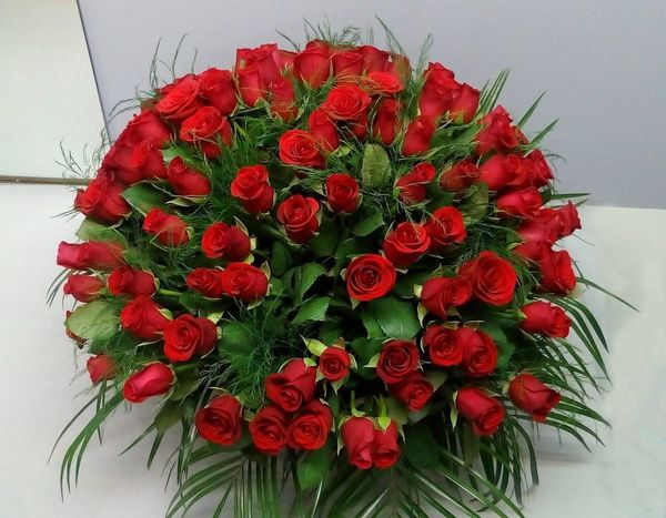 Bouquet de roses rouges