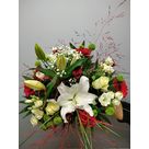 Bouquet tons rouge et blanc