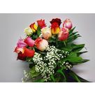 Bouquet de roses multicolores