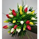 Bouquet de tulipes multicolores