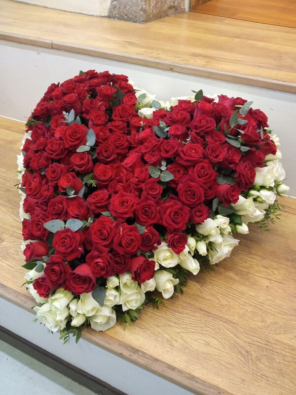 Coeur &agrave; poser sur le cerceuil