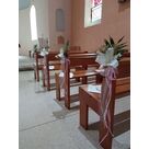 Habillage de banc pour lieu de culte