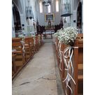 D&eacute;coration du chemin jusqu'&agrave; l'autel