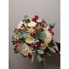 Bouquet de mari&eacute; ton rouge et blanc