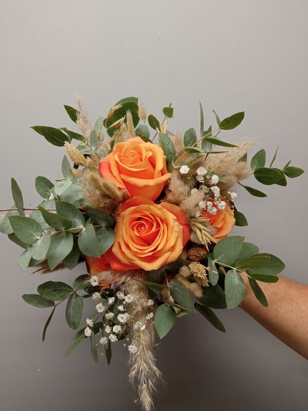 Bouquet color&eacute; th&egrave;me champ&ecirc;tre