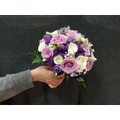 Bouquet ton violet, rose et blanc